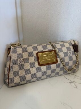 Louis Vuitton Eva Damier Azur Canvas Pouchette